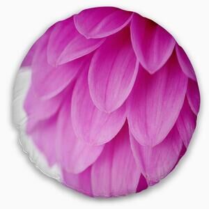 3231 Designart Soft Purple Abstract Flower Petals' Floral Throw Living